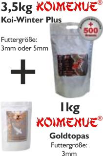 Winterpaket | Koi-Winter Plus & Goldtopas | 13 Kilogramm